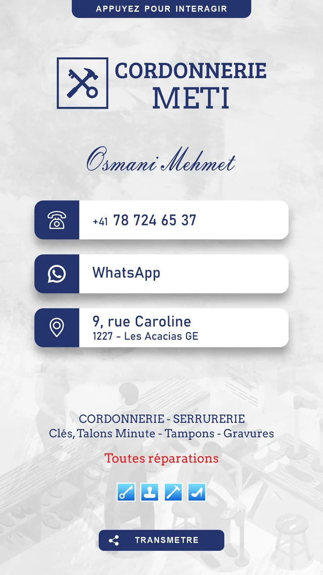 Cordonnerie METI (e-card)