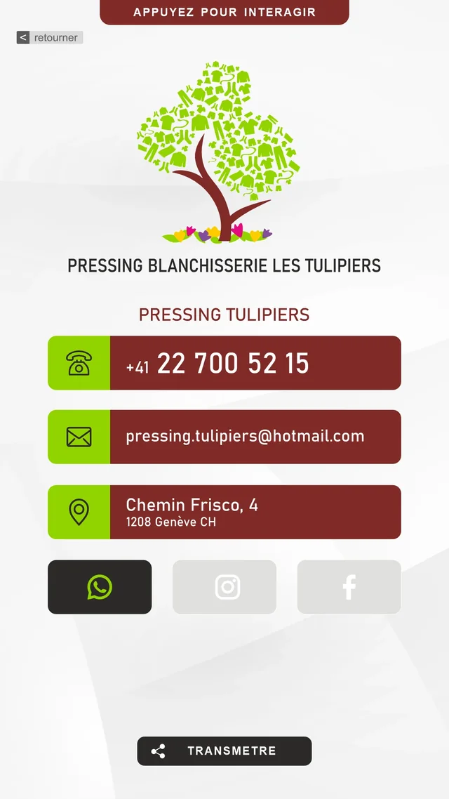Cartão digital Pressing Tulipiers